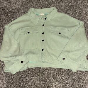 POL cropped shacket